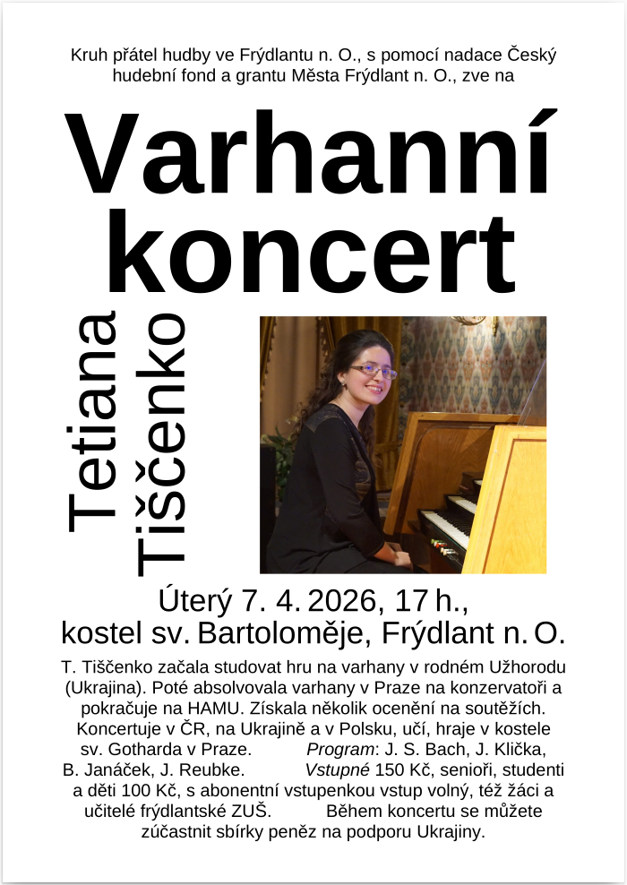 Sbírka při koncertu na podporu Ukrajiny