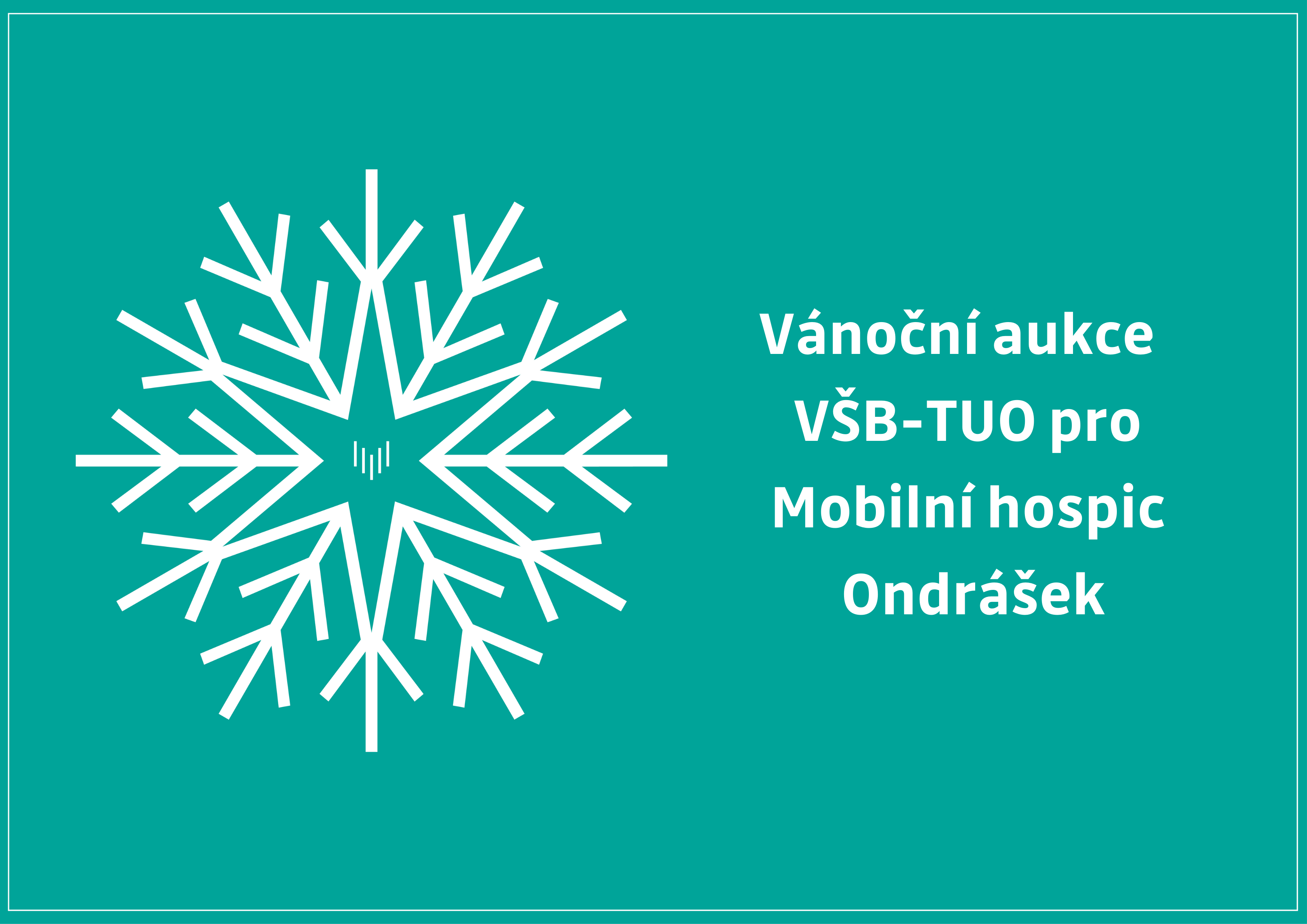 Vánoční aukce VŠB-TUO pro Mobilní hospic Ondrášek