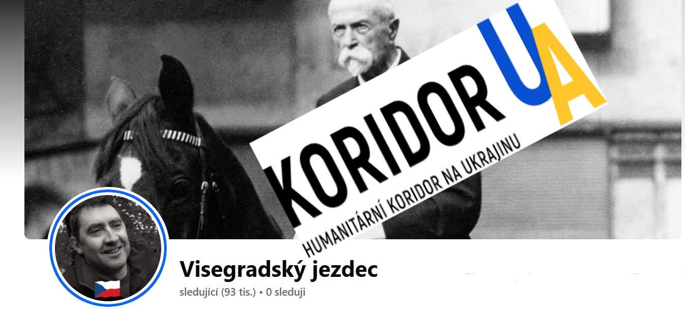 Podpora komunity Visegradský jezdec pro Koridor.ua