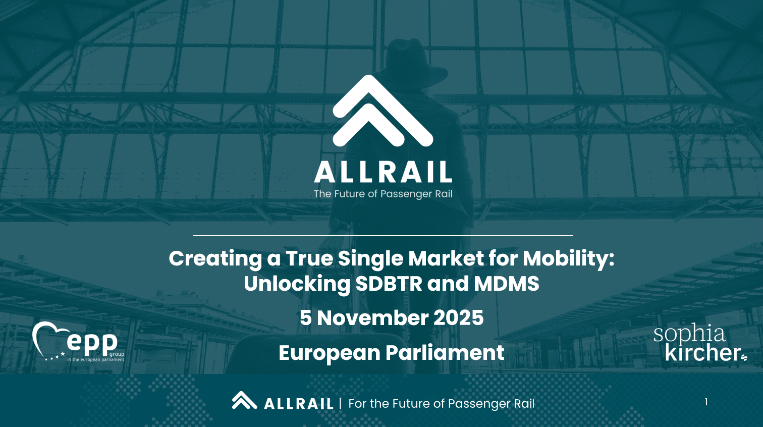 Future of EU Rail Ticketing event at the European Parliament