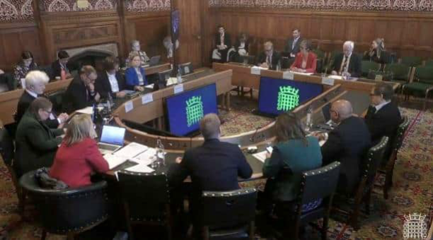 Nick Brooks speaking at the UK House of Commons Transport Committee