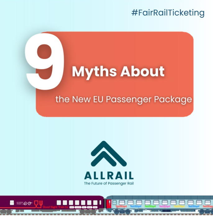 ALLRAIL statement on 9 myths about rail ticketing and passenger rights