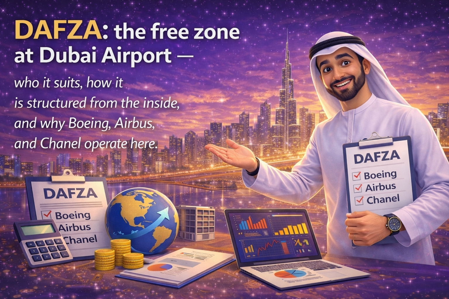 DAFZA: the free zone at Dubai Airport — who it suits, how it is structured from the inside, and why Boeing, Airbus, and Chanel operate here