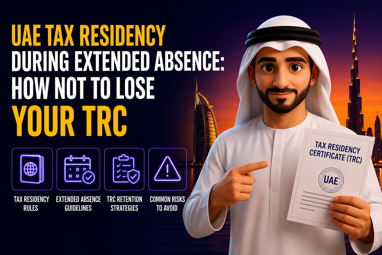 UAE Tax Residency During Extended Absence: How Not to Lose Your TRC