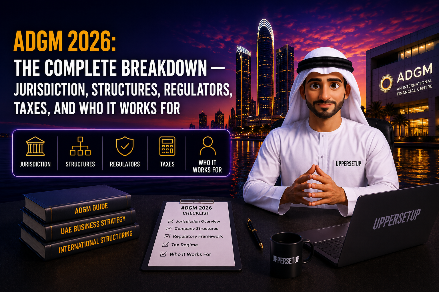 ADGM 2026: The Complete Breakdown — Jurisdiction, Structures, Regulators, Taxes, and Who It Works For