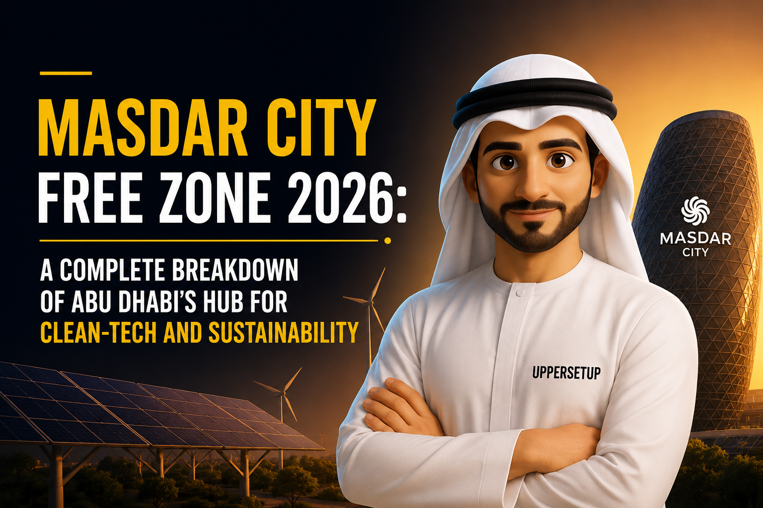 Masdar City Free Zone 2026: A Complete Breakdown of Abu Dhabi’s Hub for Clean-Tech and Sustainability