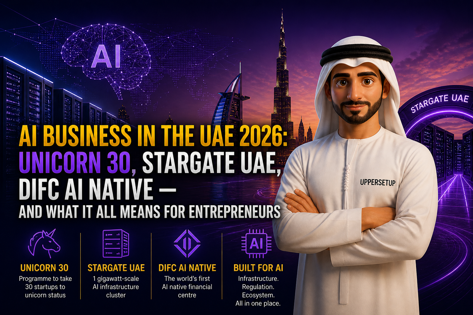 AI Business in the UAE 2026: Unicorn 30, Stargate UAE, DIFC AI Native — and What It All Means for Entrepreneurs