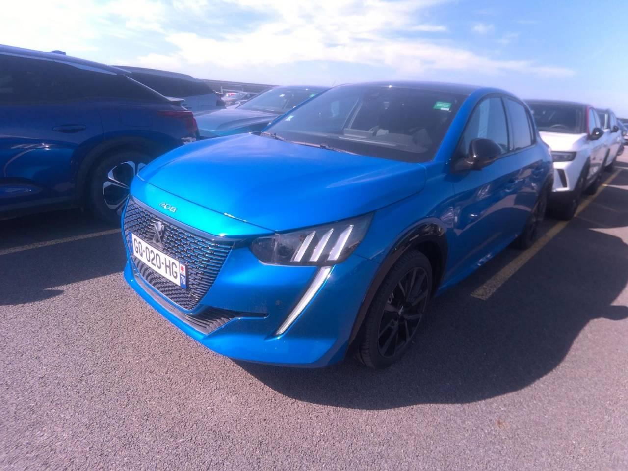 PEUGEOT PEUGEOT 208 Occasion Teinte spÃ©ciale Bleu Vertigo Courant électrique 2023