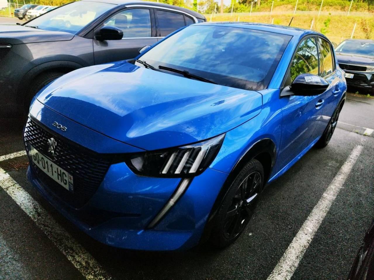 PEUGEOT PEUGEOT 208 Occasion Teinte spÃ©ciale Bleu Vertigo Courant électrique 2023