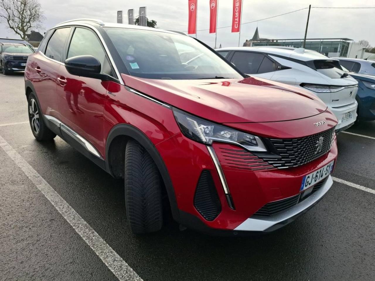 PEUGEOT PEUGEOT 3008 Occasion Rouge Essence / Courant électrique 2022