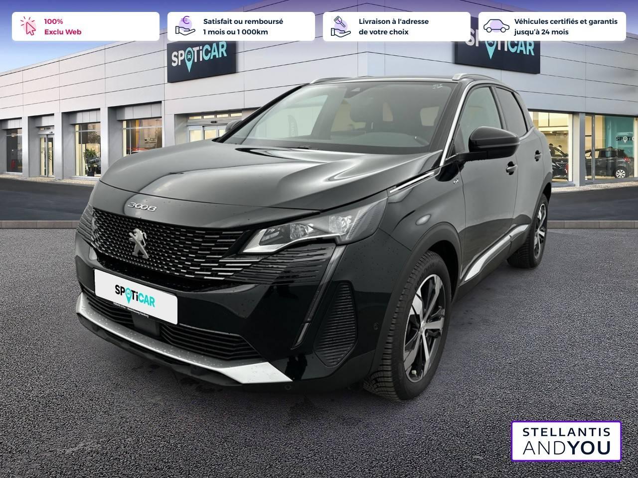 PEUGEOT PEUGEOT 3008 Occasion Noir Essence sans plomb 2023