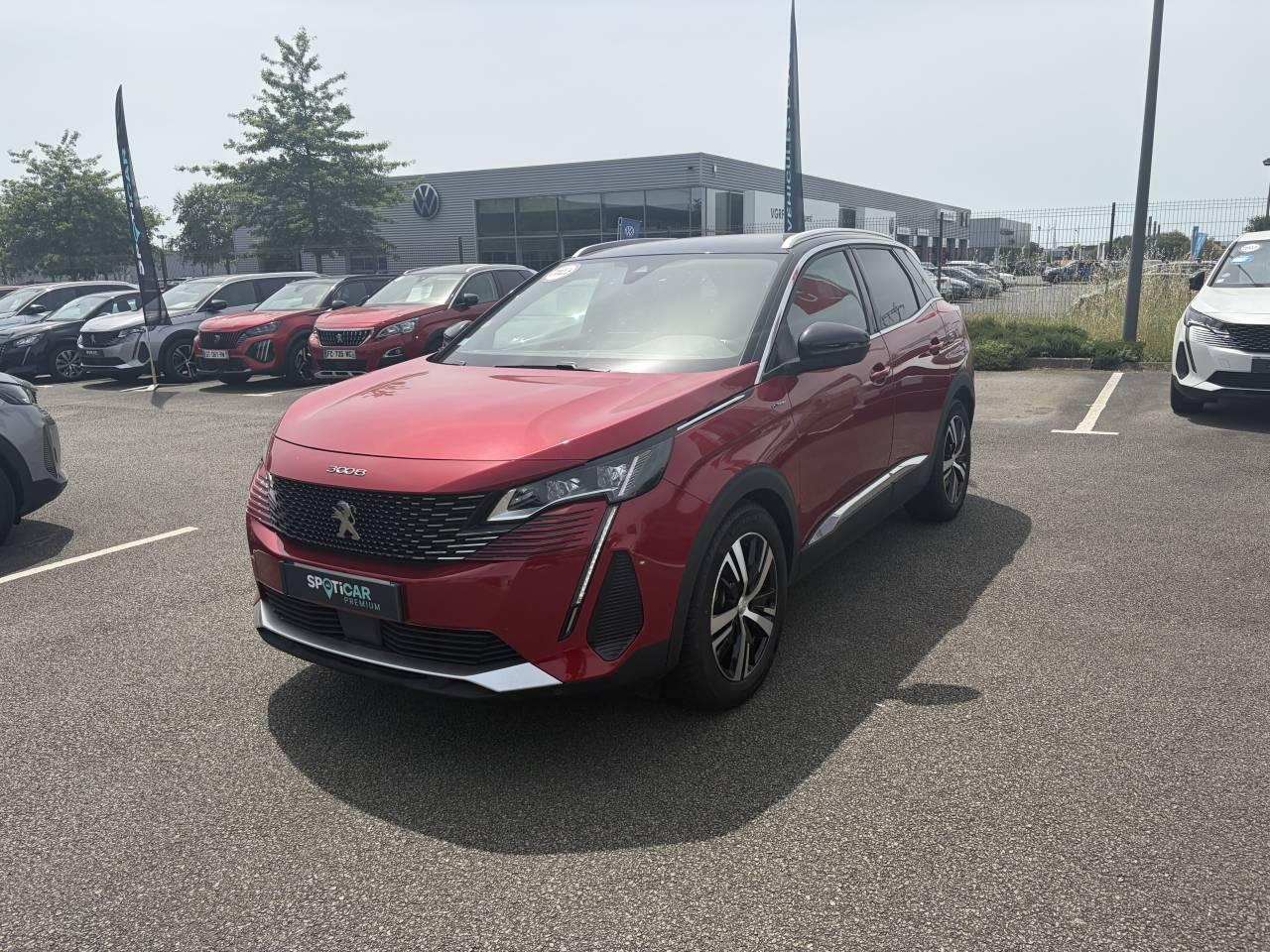 PEUGEOT PEUGEOT 3008 Occasion Rouge Essence / Courant électrique 2022