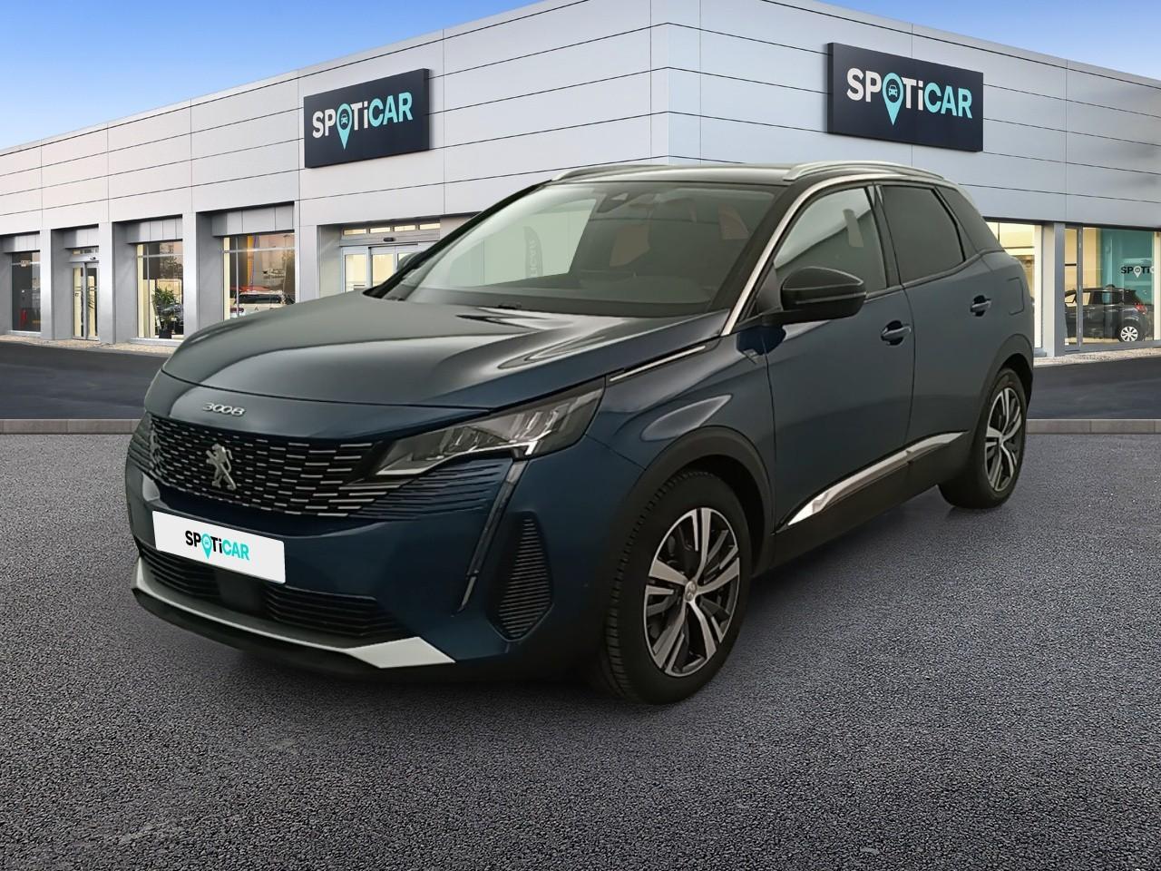 PEUGEOT PEUGEOT 3008 Occasion Peinture MÃ©tallisÃ©e Bleu CÃ©lÃ¨bes Essence / Courant électrique 2021