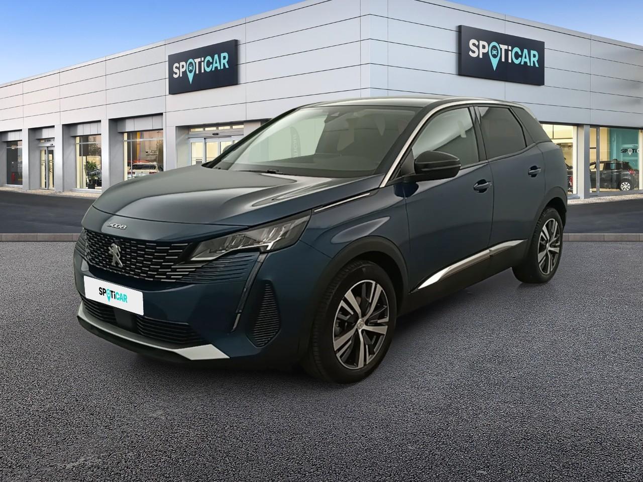 PEUGEOT PEUGEOT 3008 Occasion Peinture MÃ©tallisÃ©e Bleu CÃ©lÃ¨bes Essence sans plomb 2022