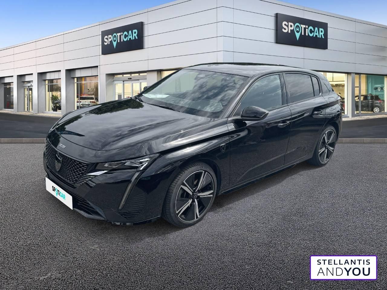 PEUGEOT PEUGEOT 308 Occasion Noir Essence / Courant électrique 2024