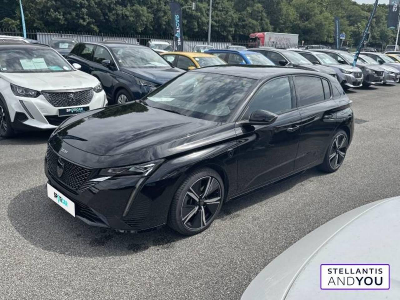 PEUGEOT PEUGEOT 308 Occasion Noir Essence / Courant électrique 2022