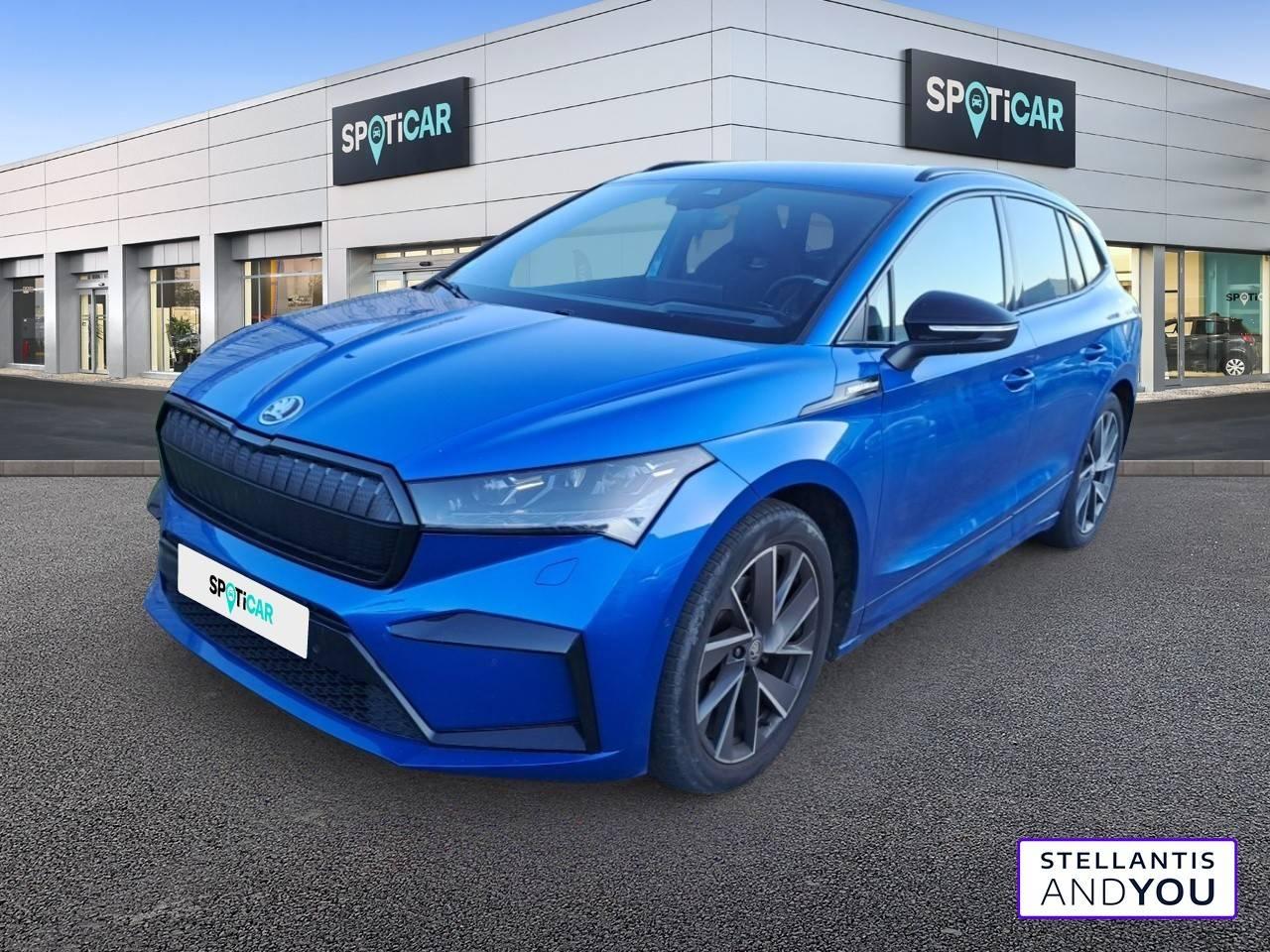SKODA SKODA ENYAQ iV Occasion Bleu Courant électrique 2022
