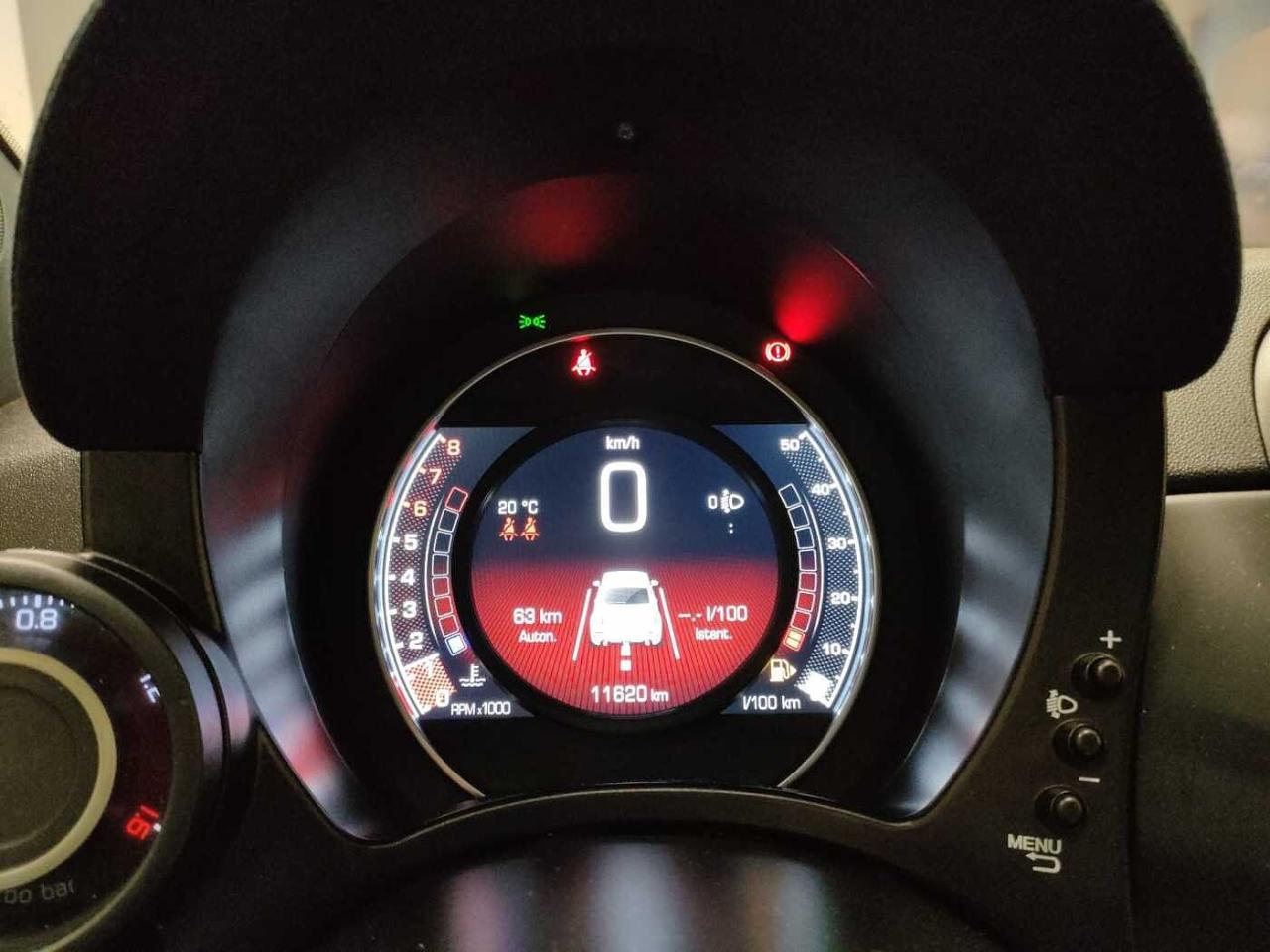 Abarth Abarth 595 usata, con antenna satellitare