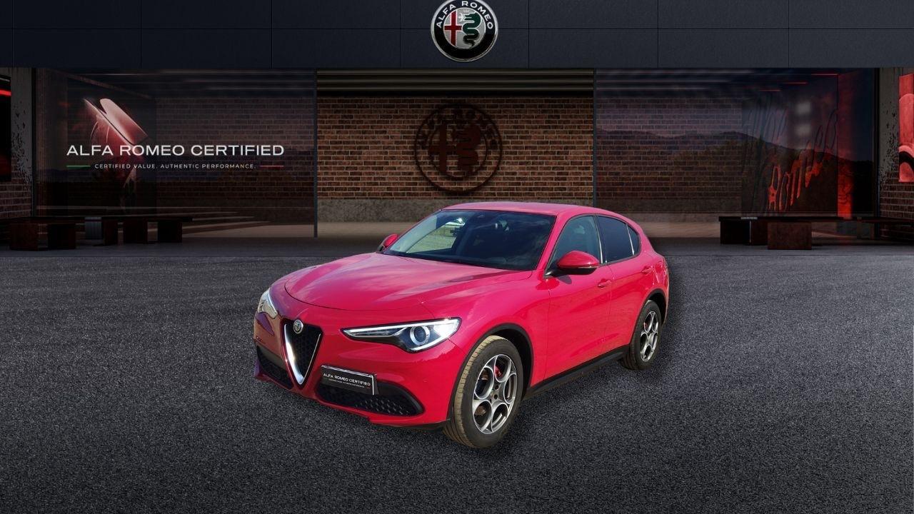 alfa romeo stelvio stelvio 2.2 turbodiesel 160 cv at8 rwd rosso edizione usata