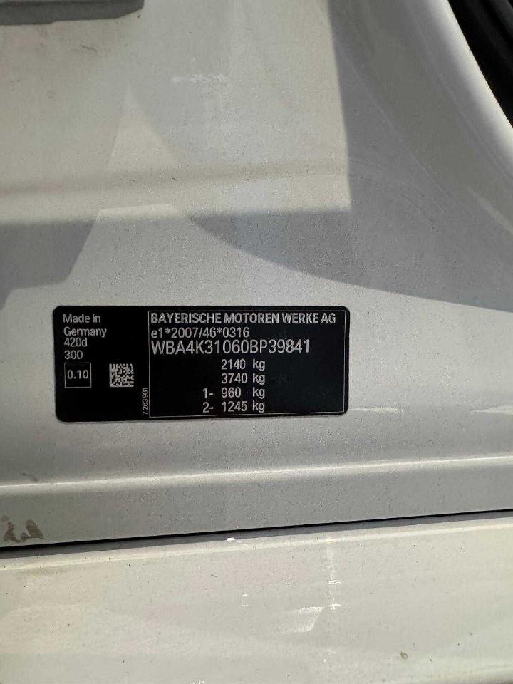 BMW Bmw Serie 4 usata, con assistenza alla frenata