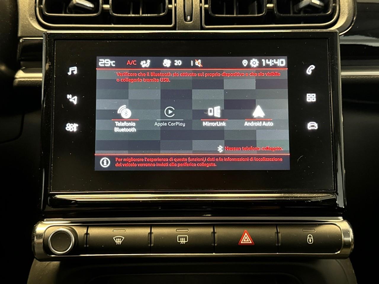 Citroën Citroën C3 usata, con airbag anteriore conducente, airbag anteriore passeggero con interrutore di disattivazione