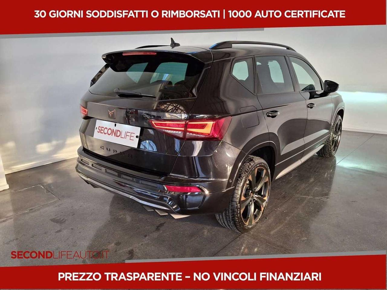 Cupra Cupra Ateca usata, con interno nero