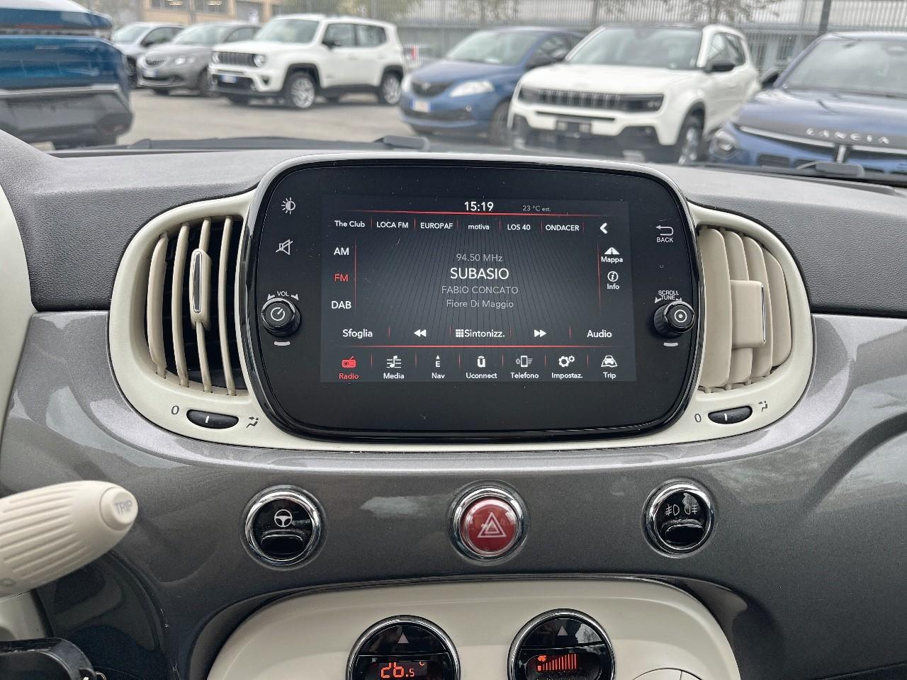 Fiat Fiat 500 usata, con airbag anteriore conducente intelligente, airbag anteriore passeggero intelligente con interrutore di disattivazione