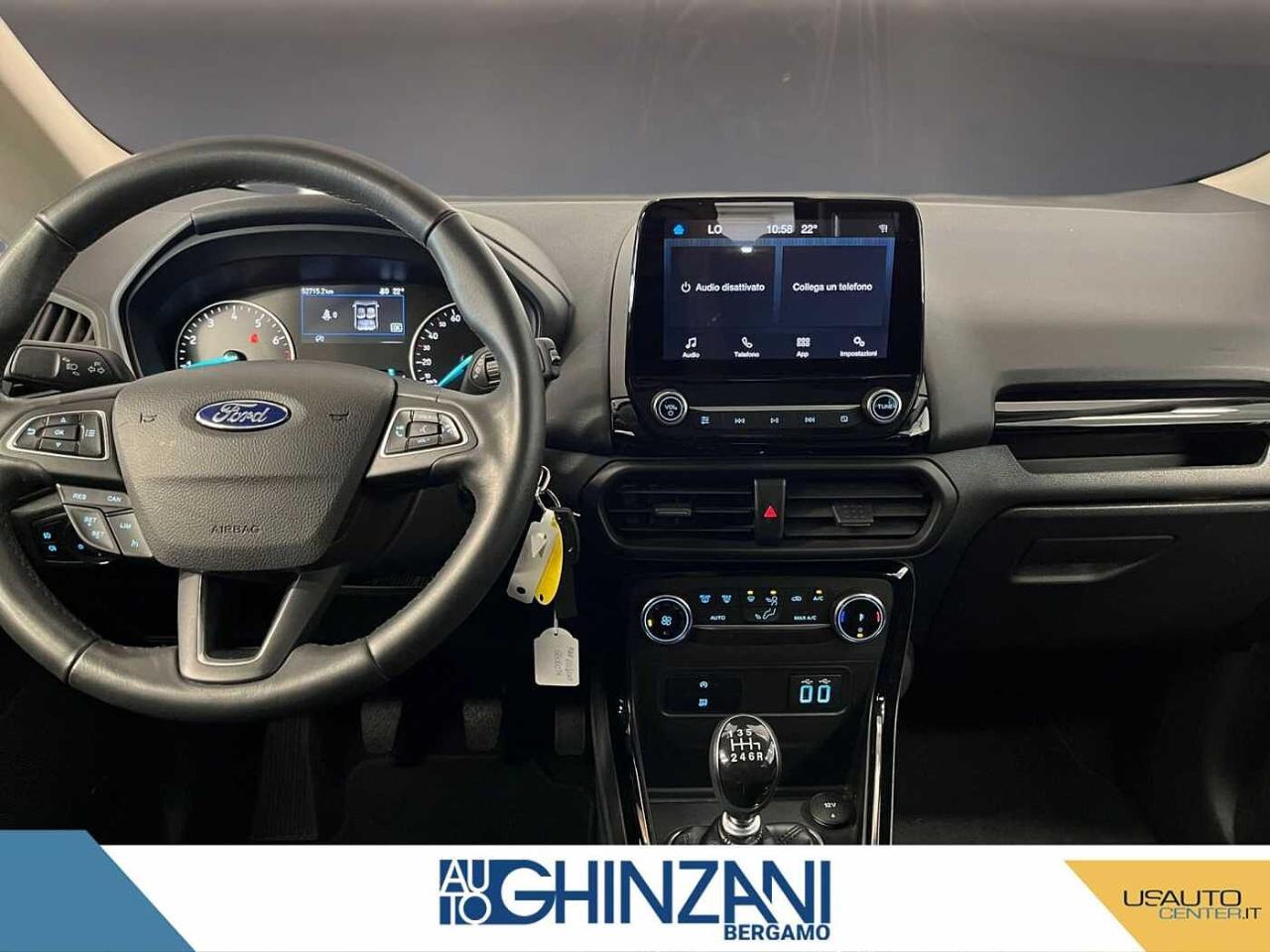 Ford Ford Ecosport usata, con avvisatore acustico mancato inserimento cinture di sicurezza anteriori