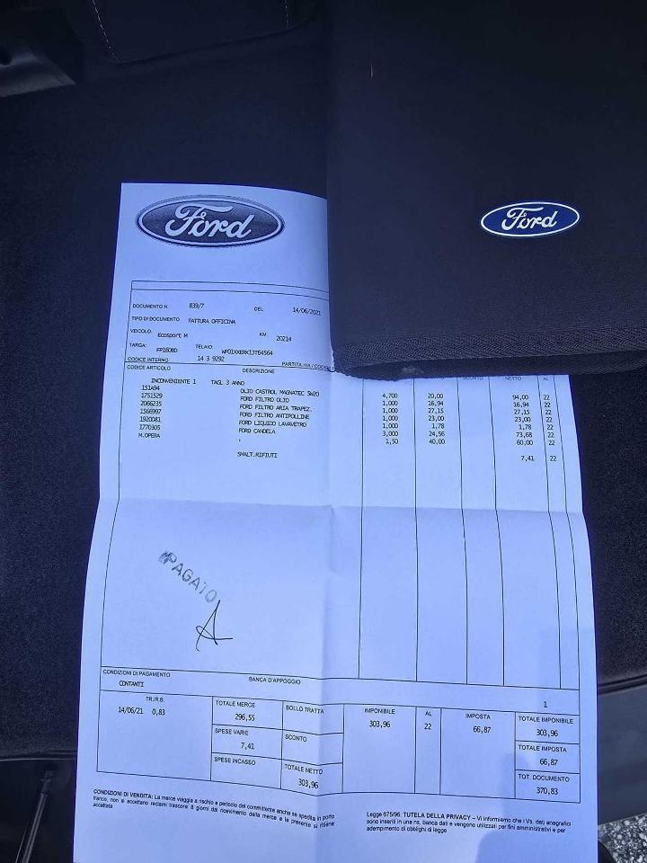 Ford Ford Ecosport usata 1