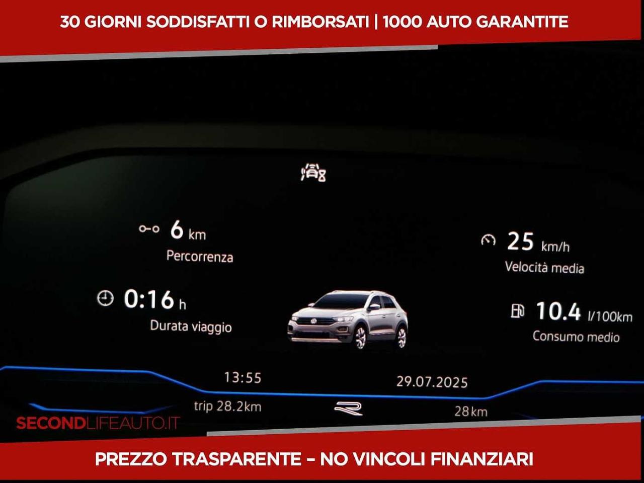 Volkswagen Volkswagen T-Roc usata, con airbag a tendina anteriori e posteriori ed airbag laterali anteriori