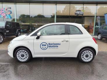 SPOTICAR Fiat 500 1.0 Mild Hybrid Dolcevita Light * Pano Dak * Carpl Occasions - Citadine Essence Blanc - Ieper - 400348313_2