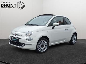 SPOTICAR Fiat 500 Dolcevita Cabrio - 1.0 Mhev - Manueel 6 - 70pk Tweedehands - Citadine Hybrid Blanc - Waregem - 400365423_1