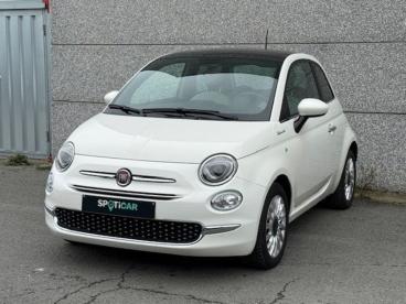SPOTICAR Fiat 500 *ac*car Play*pano* 1.0 Benz/hybrid Dolcevita Occasions - Citadine Essence Blanc - Oostende - 1200366145_1