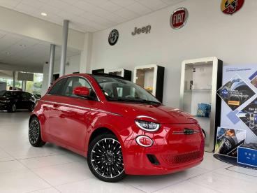 SPOTICAR Fiat 500 E La Prima | Full Option | Electric 42 Kwh | Garanti Occasions - Citadine Electrique Rood - Koksijde - Wulpen - 1200377303_1