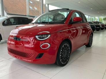 SPOTICAR Fiat 500 E La Prima | Full Option | Electric 42 Kwh | Garanti Occasions - Citadine Electrique Rood - Koksijde - Wulpen - 1200377303_3