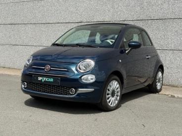 SPOTICAR Fiat 500 C 500c *ac*car Play* 1.0 Benz/hybrid Dolcevita Tweedehands - Citadine Hybrid Bleu - Oostende - 1200366071_1