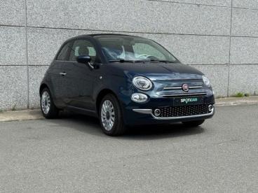 SPOTICAR Fiat 500 C 500c *ac*car Play* 1.0 Benz/hybrid Dolcevita Tweedehands - Citadine Hybrid Bleu - Oostende - 1200366071_4