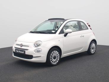 SPOTICAR Fiat 500 C 500c 1.2 Lounge +gps+park Pilot Achteraan Tweedehands - Citadine Benzine Wit - Bree - 1200373133_1
