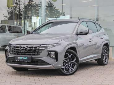 SPOTICAR Hyundai Tucson N-line Hybrid 180pk Camera|navi|sensoren| Occasions - Suv Hybride Grijs - Veurne - 1200391266_1