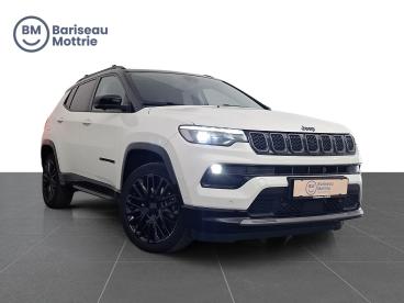 SPOTICAR Jeep Compass Summit 4xe Automaat *trekhaak*full Option*pano Dak Tweedehands - Suv Oplaadbare Hybride White - Brugge - 1200375401_1
