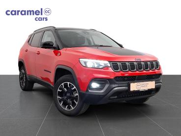 SPOTICAR Jeep Compass Trailhawk Phev 4x4 Automaat *leder*pano Dak*open D Tweedehands - Suv Oplaadbare Hybride Red - Brugge - 1200390688_1