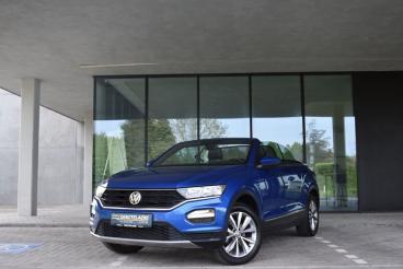 SPOTICAR Volkswagen T-roc Cabrio Tsi *leder*navi*parkeersensoren*trekhaak Occasions - Suv Essence Bleu - Loppem - 1200375224_1