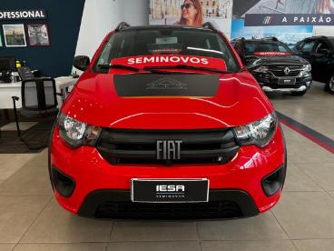 SPOTICAR Fiat Mobi 1.0 Evo Flex Trekking Manual Usada - Hatch Flex Vermelho - Porto Alegre - 500028821_2
