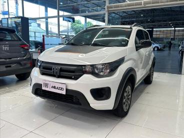 SPOTICAR Fiat Mobi 1.0 Evo Flex Trekking Manual Usada - Picape Flex Branco - Santos - 500029252_2