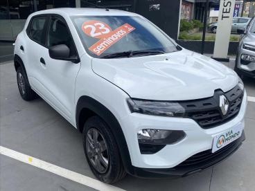 SPOTICAR Renault Kwid 1.0 12v Sce Flex Zen Manual Usada - Picape Flex Branco - Pouso Alegre - 500015125_1