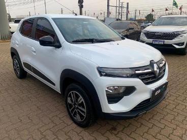 SPOTICAR Renault Kwid 1.0 12v Sce Flex Intense Manual Usada - Hatch Flex Branco - Porto Alegre - 500025565_3