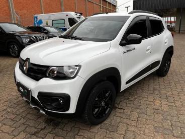 SPOTICAR Renault Kwid 1.0 12v Sce Flex Outsider Manual Usada - Hatch Flex Branco - Porto Alegre - 500028903_1