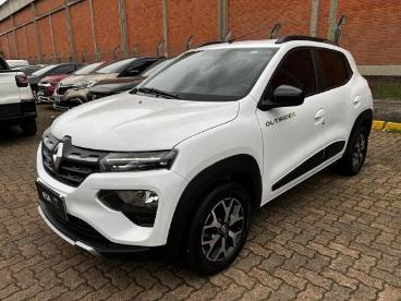 SPOTICAR Renault Kwid 1.0 12v Sce Flex Outsider Manual Usada - Hatch Flex Branco - Porto Alegre - 500028924_1
