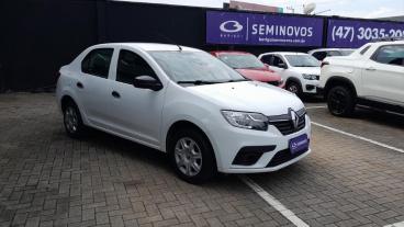 SPOTICAR Renault Logan 1.0 12v Sce Flex Life Manual Usada - Sedan Flex Branco - Blumenau - 500022186_2