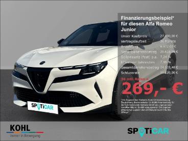 ALFA ROMEO CERTIFIED Alfa Romeo Junior Ibrida Speciale 1.2 Vgt Mild Hybrid 136ps Navi Led Gebraucht - Suv Benzin Weiß - Aachen - 1253965_1